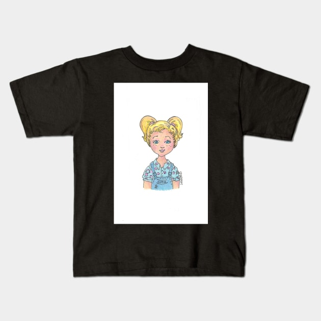 Kids Design Line - Overalls Kids T-Shirt by LauraCLeMaster